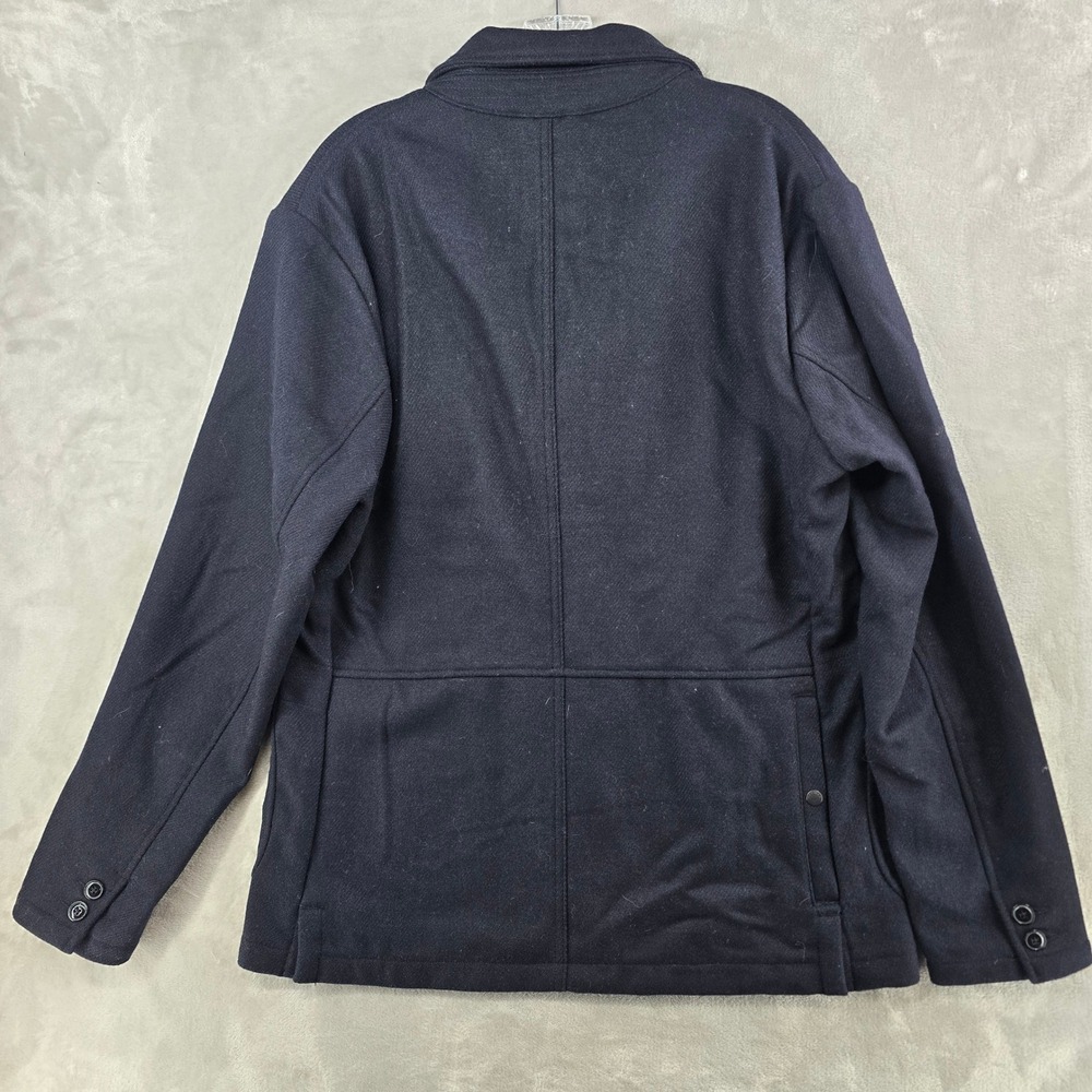 Relwen Heritage Trap Blazer Mens Large Navy Wool Blend Jacket Huckberry  NEW - Picture 7 of 7